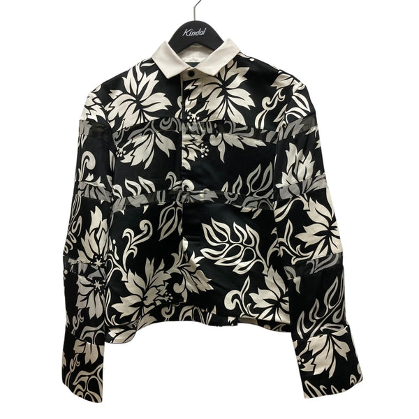 サカイデザインブラウス sacai(サカイ) 24SSFloral Print Rugby Shirtシャツブラウス24-07049
