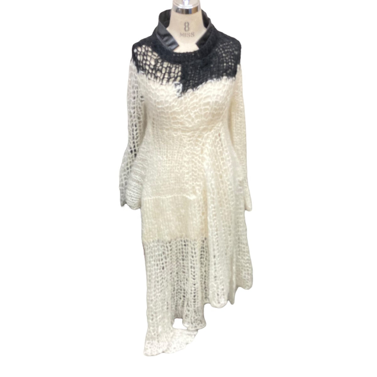 sacai(サカイ) モヘアニットワンピース24-07565 24-07565 ホワイト