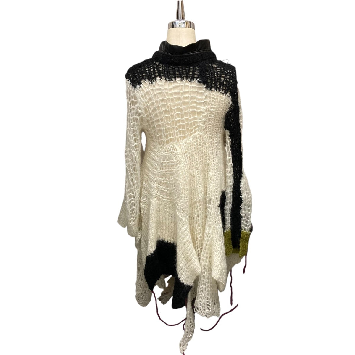 sacai(サカイ) モヘアニットワンピース24-07565 24-07565 ホワイト