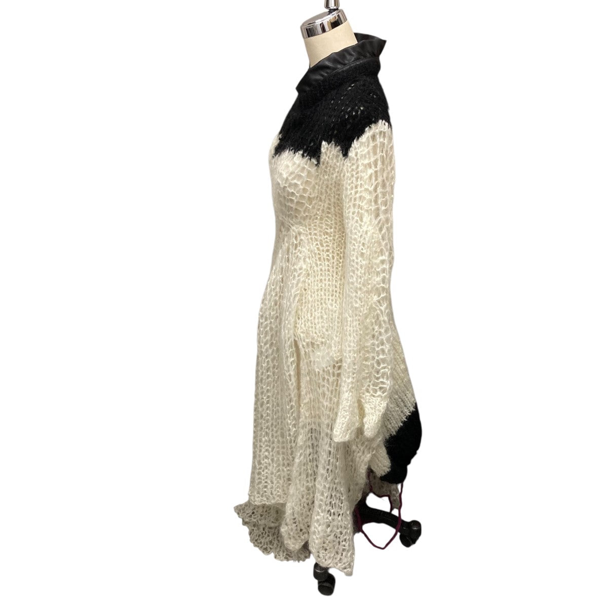 sacai(サカイ) モヘアニットワンピース24-07565 24-07565 ホワイト