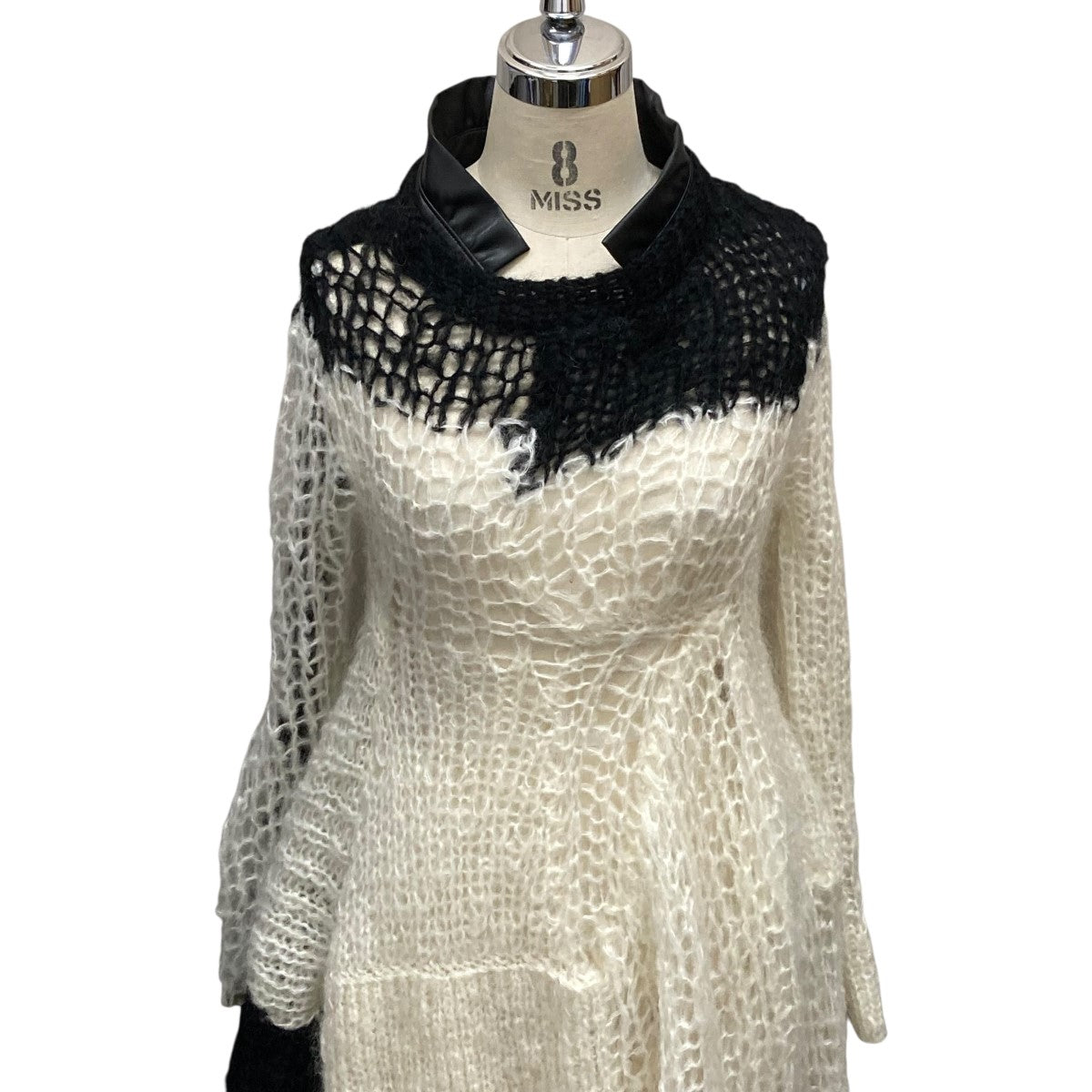 sacai(サカイ) モヘアニットワンピース24-07565 24-07565 ホワイト