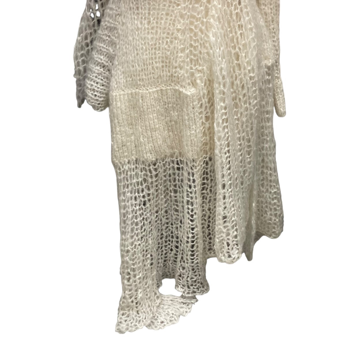 sacai(サカイ) モヘアニットワンピース24-07565 24-07565 ホワイト