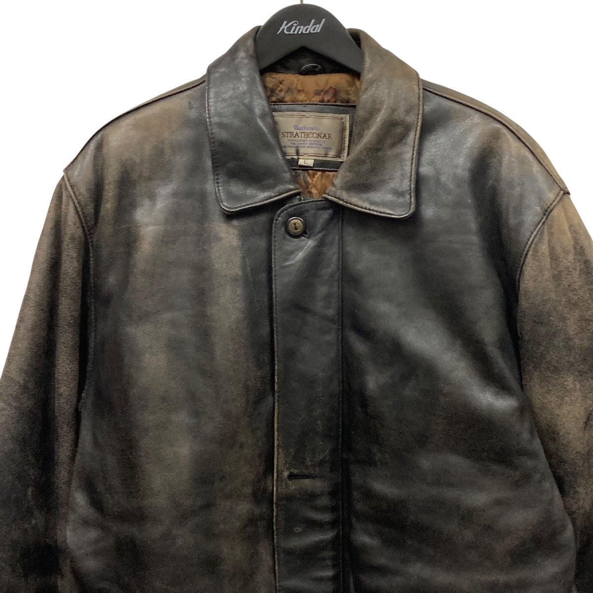 STRATHCONAR(ストラスコナ) レザージャケット ブラック サイズ L