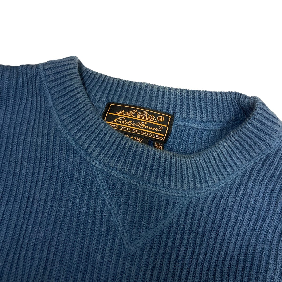 80s 90s Eddie Bauer エディーバウアー バーズアイニット 古着 古着 80s Eddie Bauer バーズアイ 総柄 ローゲージ ヘビー