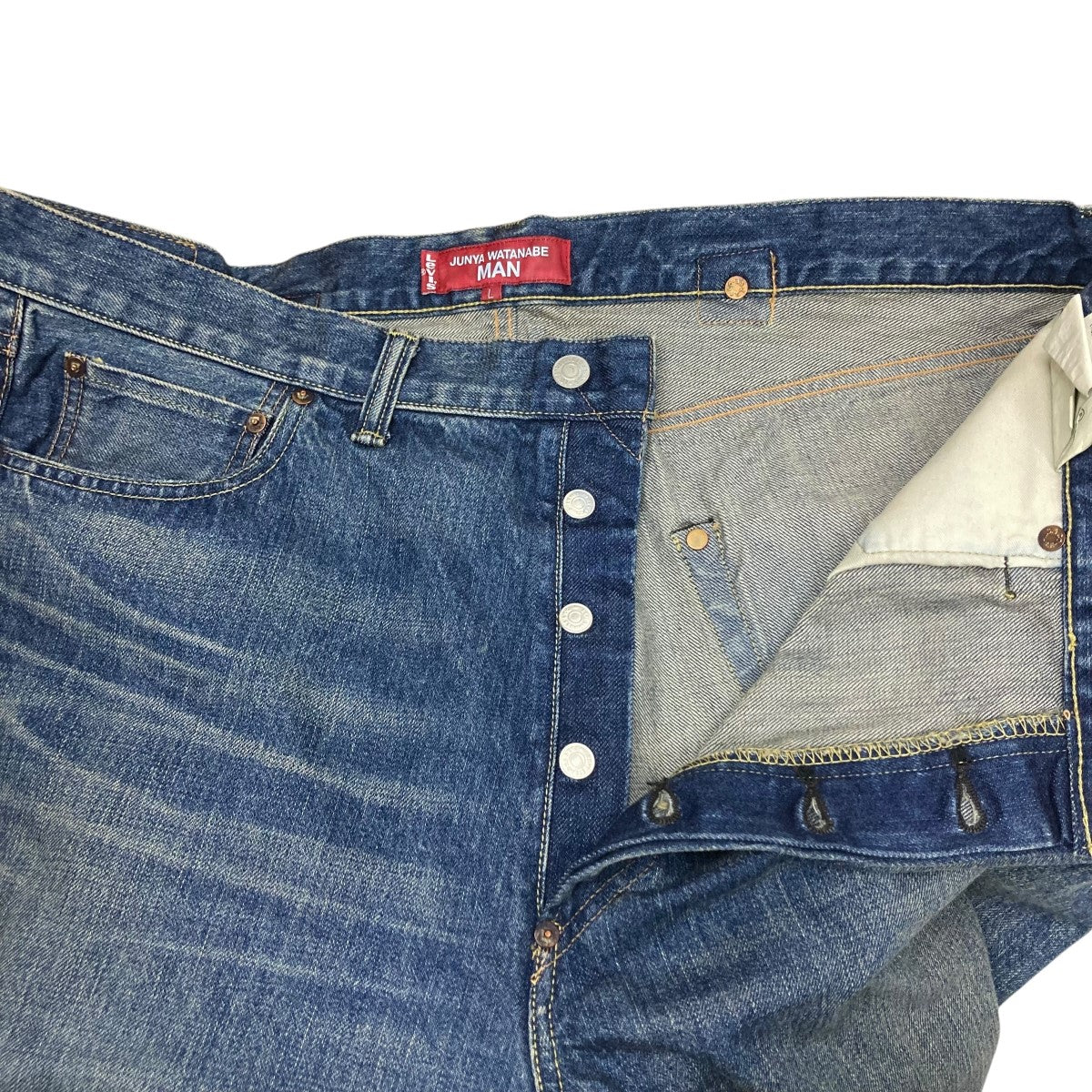 waki⭐︎2着 Levi's W-NAME PATCH WORK DENIM（デニムパンツ）｜eYe JUNYA