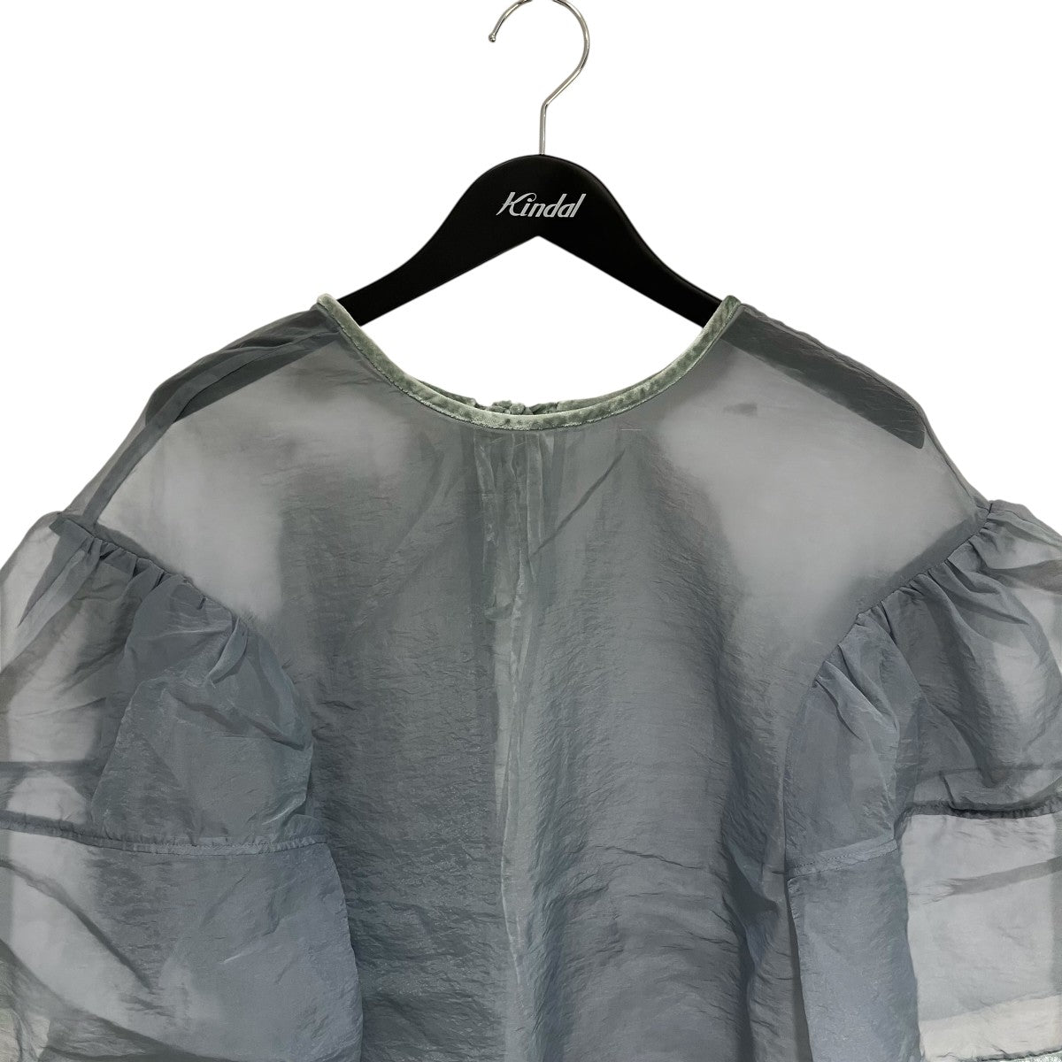 CLANE シースルーブラウス17122-4192 VELOR PIPNIG SHEER BLOUSE 古着・中古-3枚目のアイテム画像