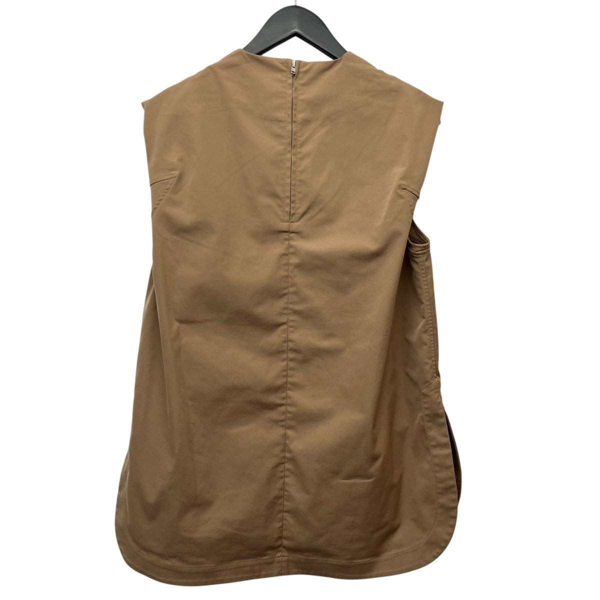 HYKE TASLAN TWILL SLEEVELESS TOPノースリーブブラウス241-15221 古着・中古-2枚目のアイテム画像
