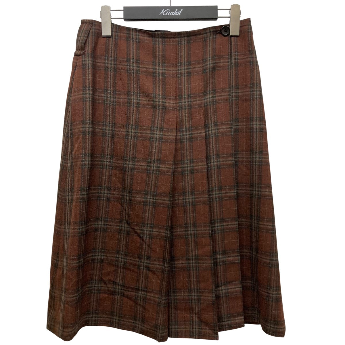 新品 マーガレットハウエル コットンシルク タータンチェックスカート 4.4万 新品 マーガレットハウエル コットンシルク タータンチェック