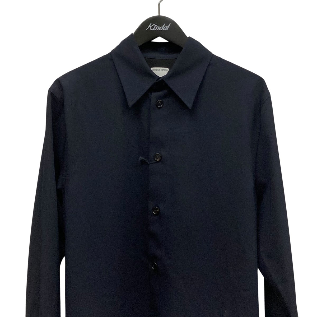 Bottega Veneta 長袖シャツ BOTTEGA VENETA ボッテガヴェネタ 24年 ネイビー コットン