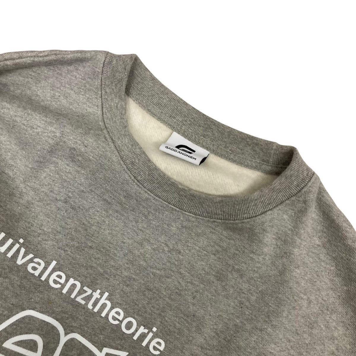 GADID ANONIEM ガディッドアノエム　スウェット gadid anoniem スウェットグレー