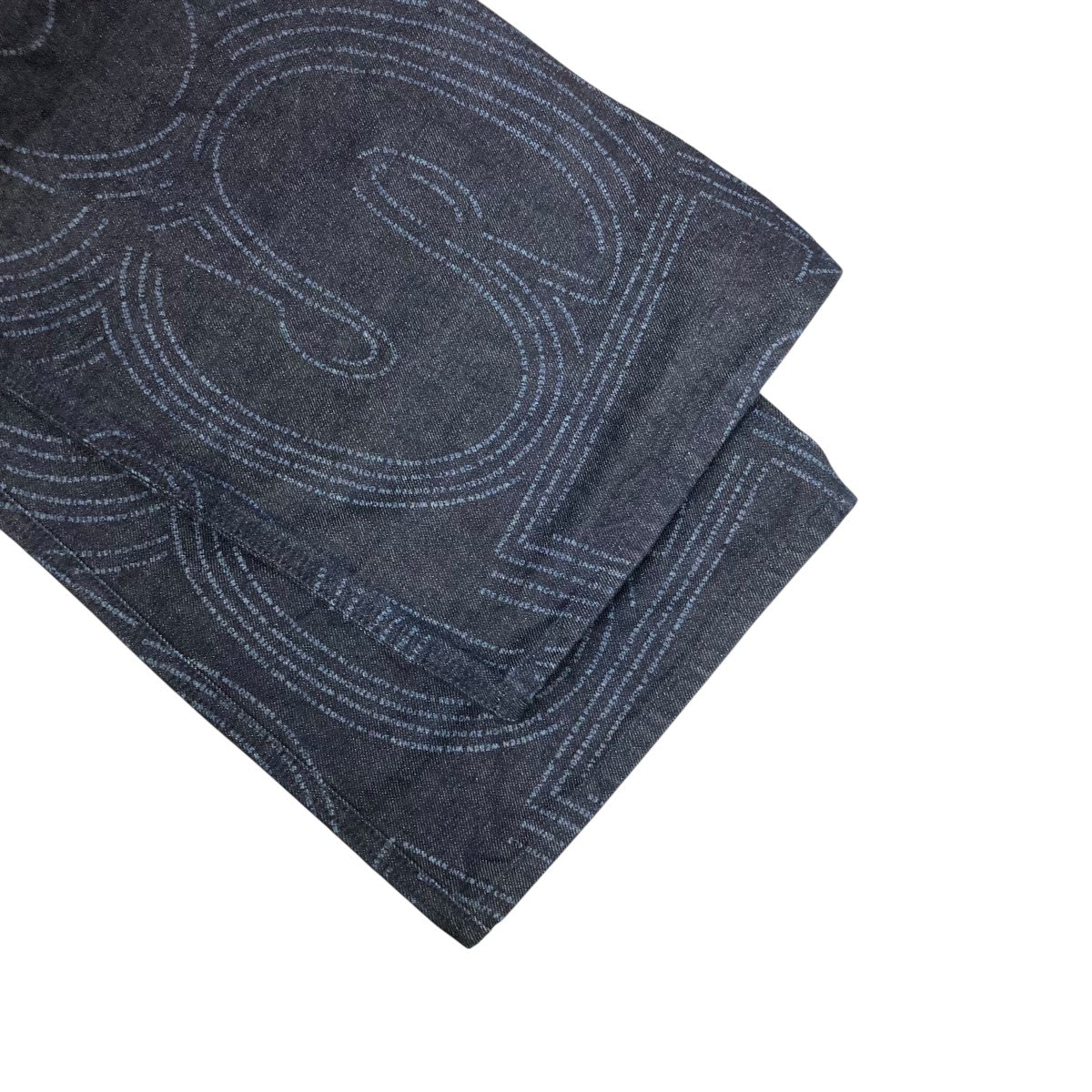 GADID ANONIEM(ガディッドアノニム) GUE総柄デニムパンツ インディゴ