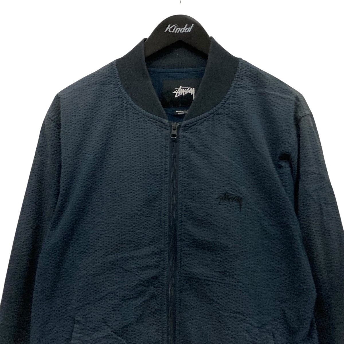 STUSSY ネイビー ジップアップスウェット STUSSY ステューシー stussy ジップパーカー Z4000SZS23
