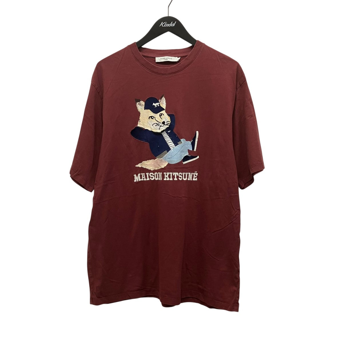 DRESSED FOX PRINT EASY TEE-SHIRT ]プリント刺しゅうtシャツJM00148KJ0008