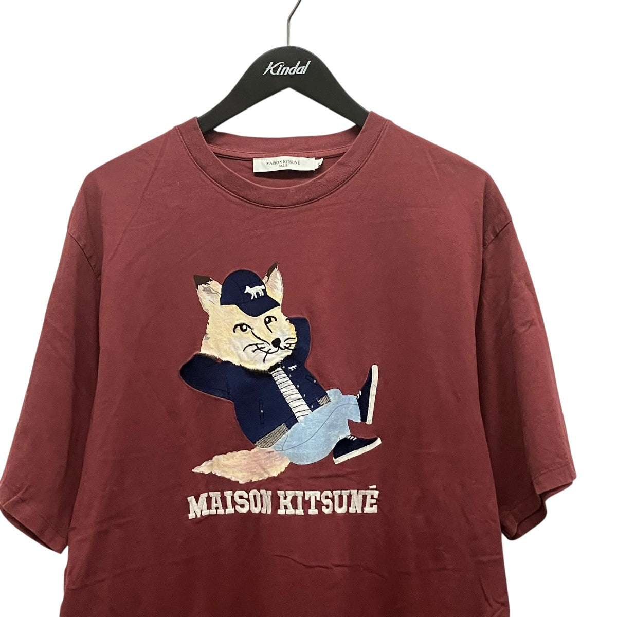 DRESSED FOX PRINT EASY TEE-SHIRT ]プリント刺しゅうtシャツJM00148KJ0008