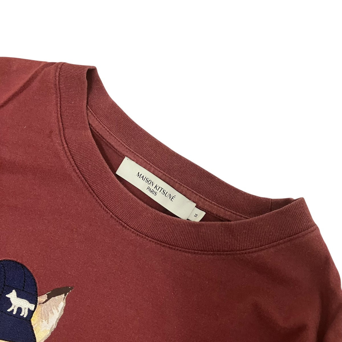 DRESSED FOX PRINT EASY TEE-SHIRT ]プリント刺しゅうtシャツJM00148KJ0008