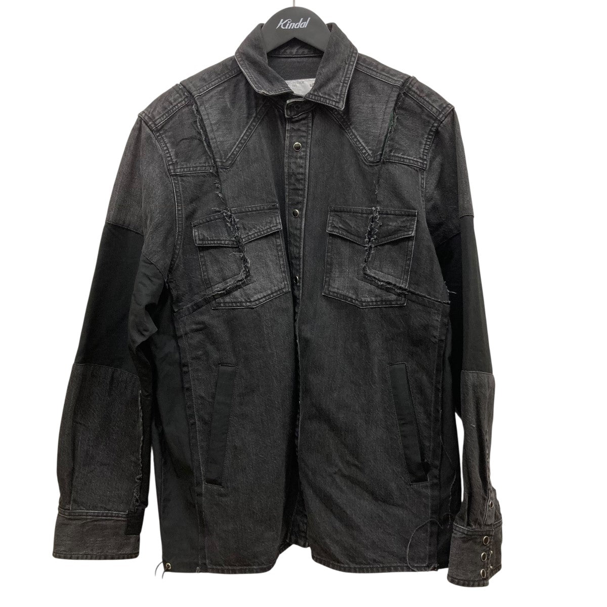 sacai 異素材シャツ　サカイ sacai(サカイ) 再構築デニムシャツ21-02605M 21-02605M ブラック