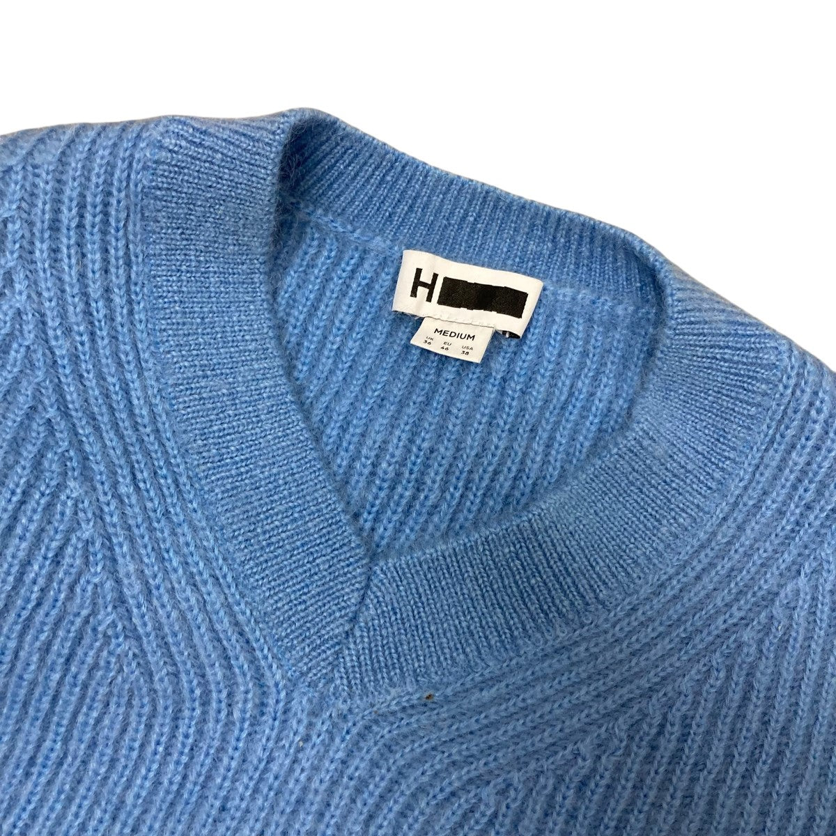 【美品】H BEAUTY&YOUTH ツイストコットン バルーンVネックニット 極美品 H BEAUTY&YOUTH エイチ 22SS 5GAUGE BALLOON SKIPPER