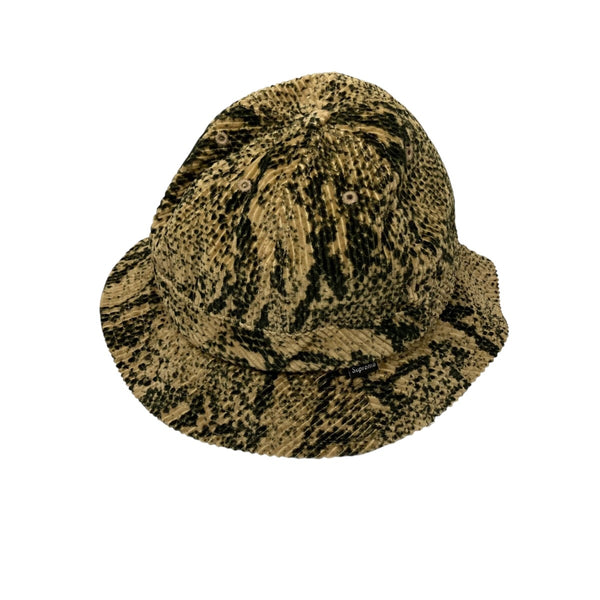Supreme ターコイズ コーデュロイ バケットハット Supreme(シュプリーム) Snakeskin Corduroy Bell Hat総柄コーデュロイ