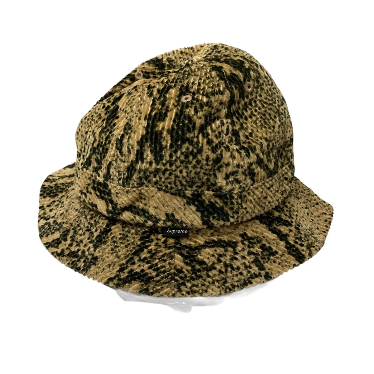 Snakeskin Corduroy Bell Hat総柄コーデュロイバケットハット