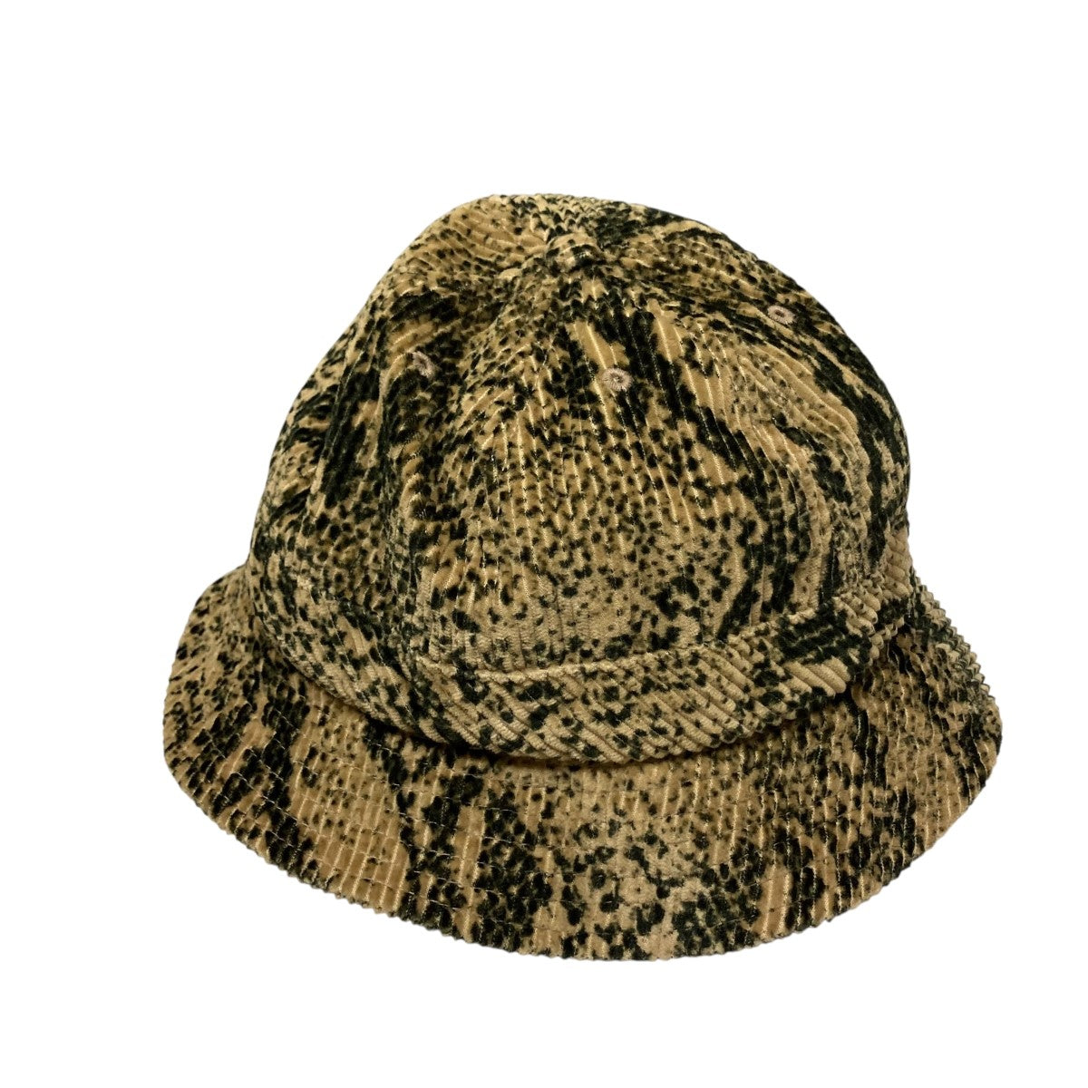 Snakeskin Corduroy Bell Hat総柄コーデュロイバケットハット