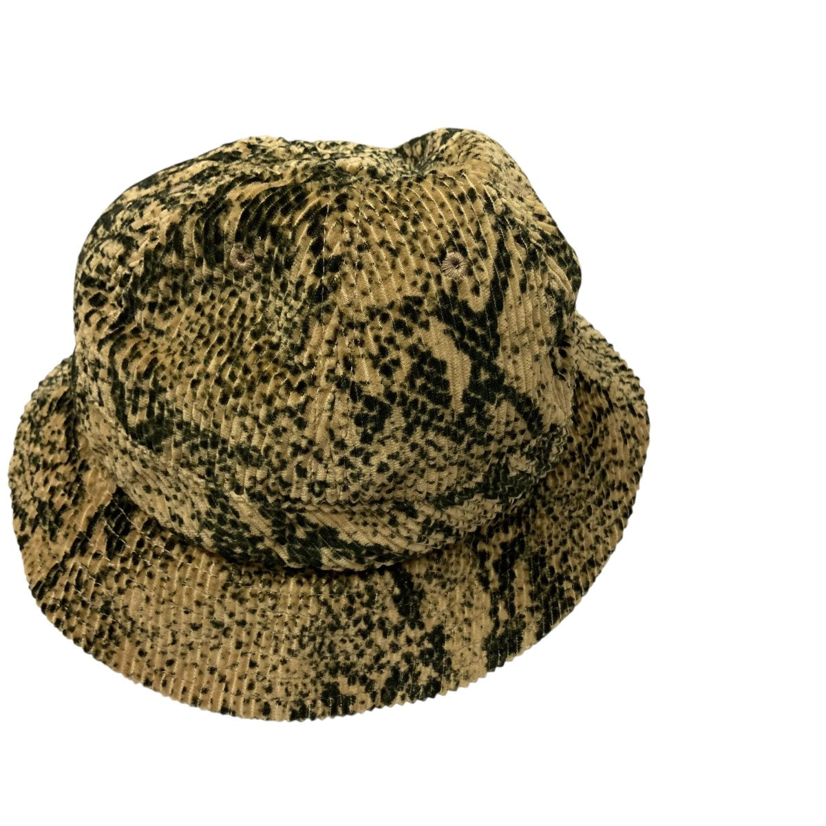 Snakeskin Corduroy Bell Hat総柄コーデュロイバケットハット
