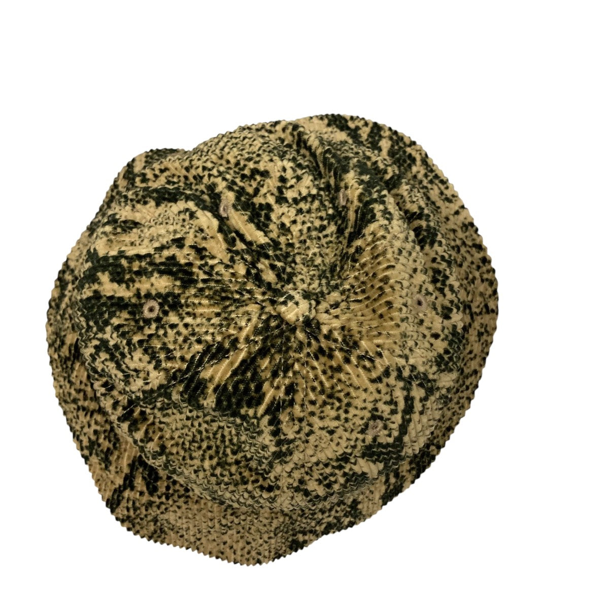 Snakeskin Corduroy Bell Hat総柄コーデュロイバケットハット