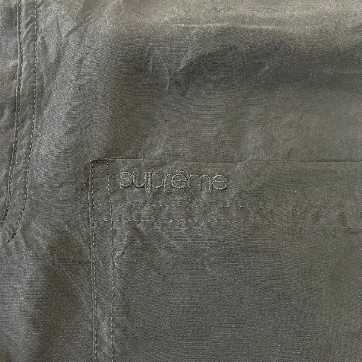 Supreme Jacquard Logo Silk Poloシルクポロシャツ 古着・中古-5枚目のアイテム画像