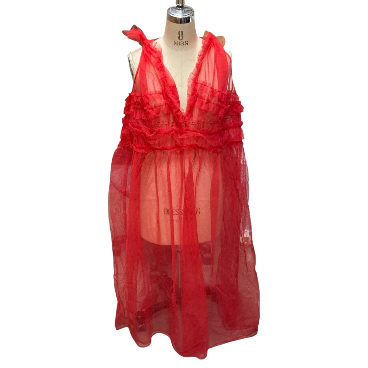 Chika Kisada(チカ キサダ) チュールノースリーブワンピース