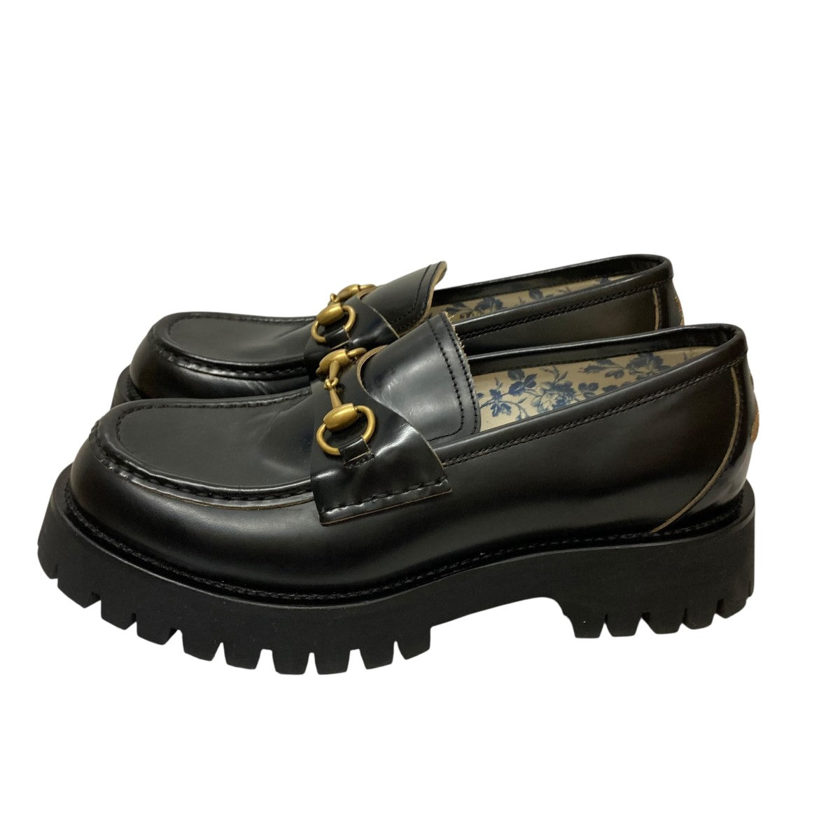 GUCCI(グッチ) ヒール刺しゅうホースビットローファー576334 576334