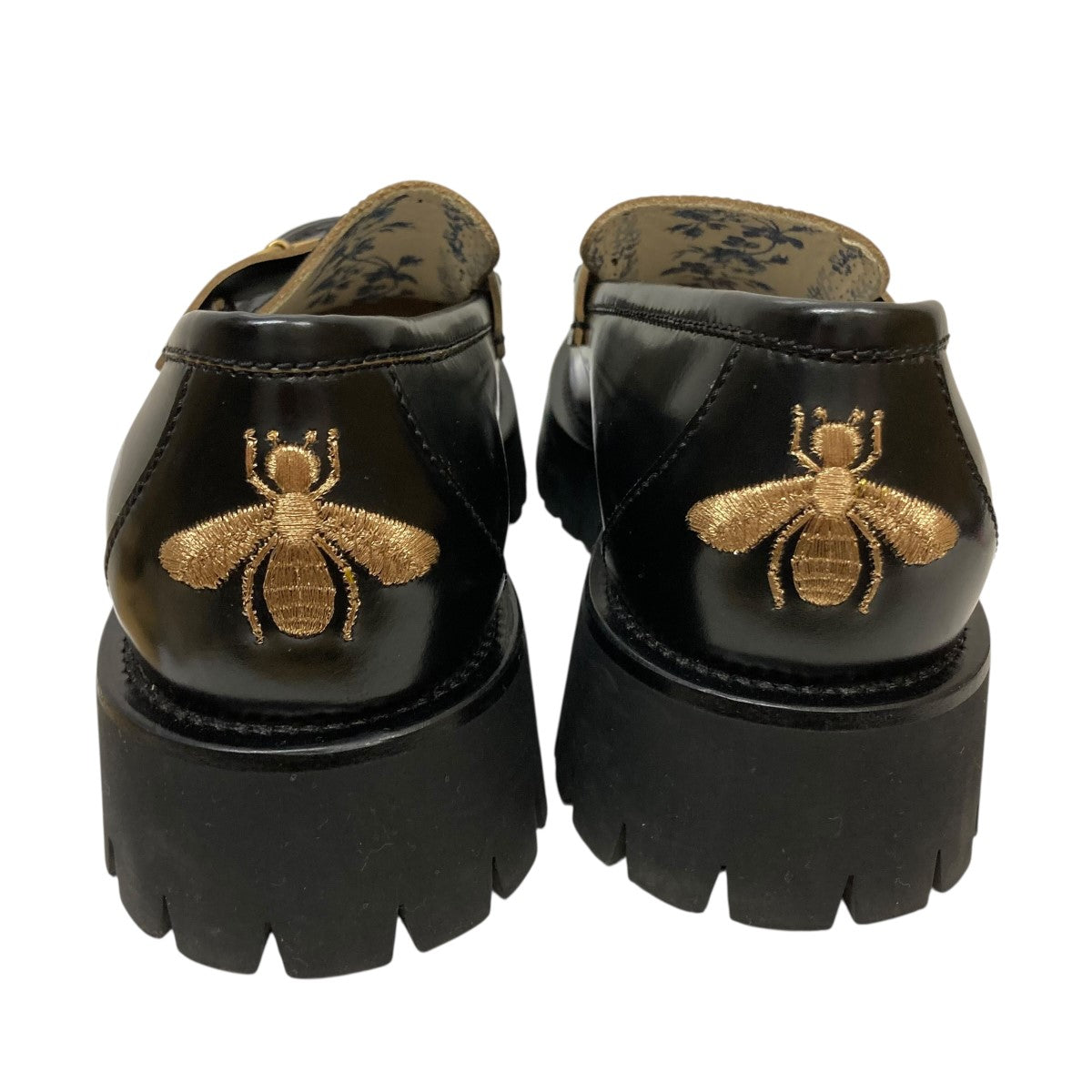 GUCCI(グッチ) ヒール刺しゅうホースビットローファー576334 576334