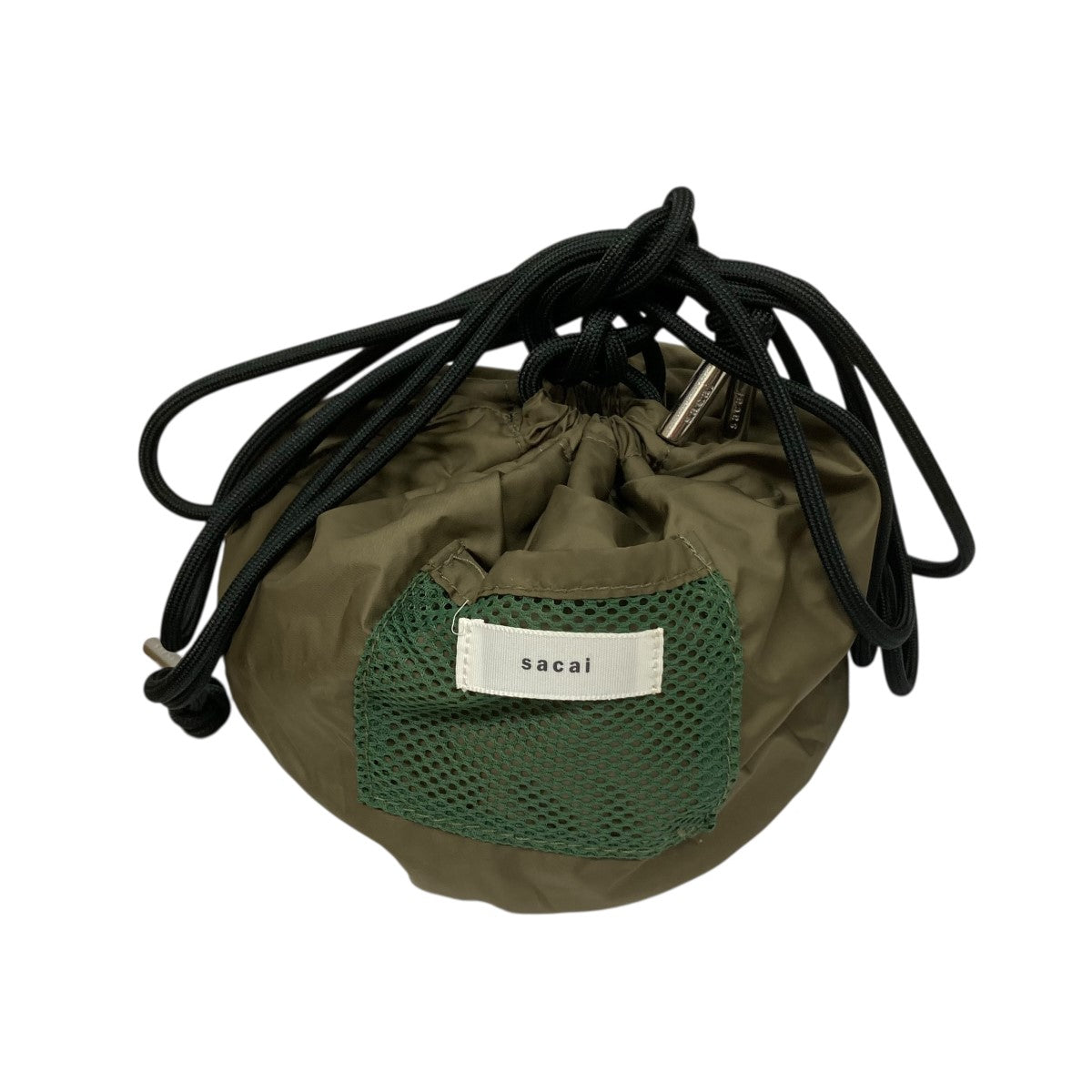 sacai ナイロン巾着　ショルダーバッグ Sacai＊ナイロンツイル s Kinchaku 巾着 バッグ (sacai/ショルダー