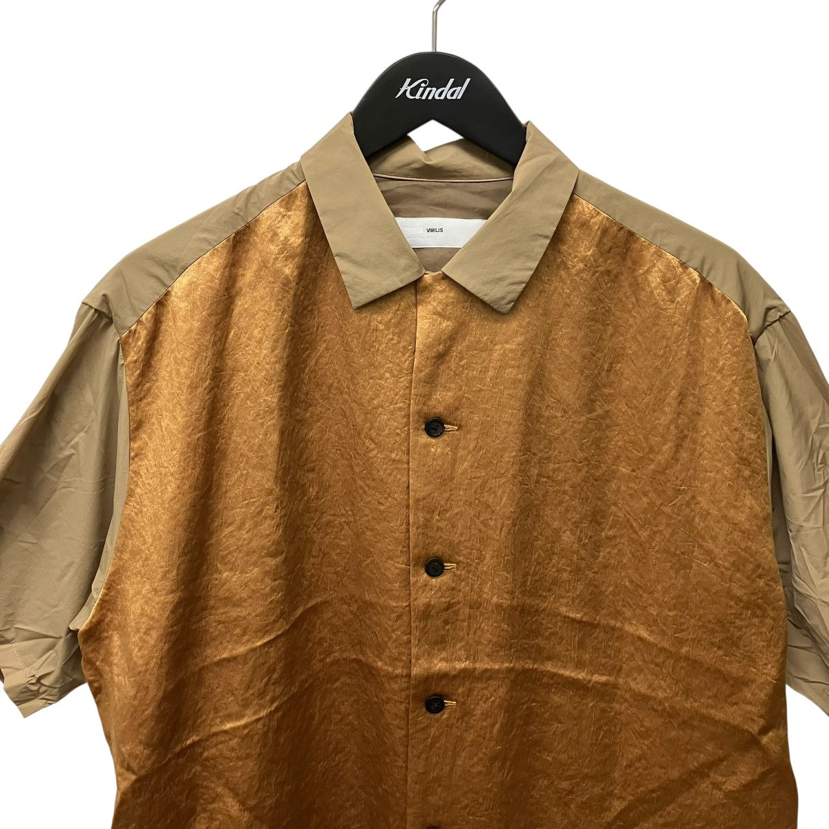 TOGA VIRILIS サテン切替半袖シャツTV91-JJ330 古着・中古-3枚目のアイテム画像
