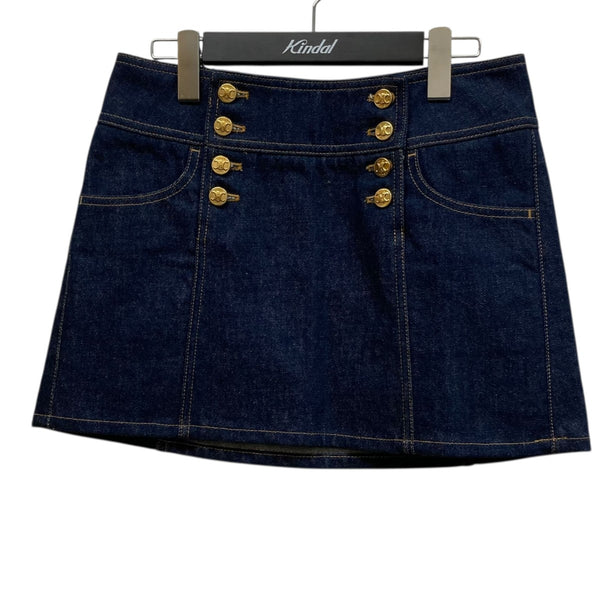 CELINE(セリーヌ) マイクロミニデニムスカート2S328799U.07IN