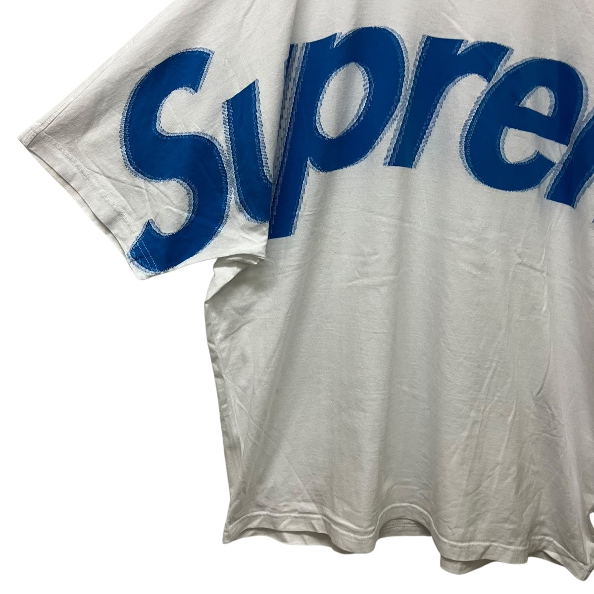 Supreme 22AWIntarsia S S TopビッグロゴＴシャツ 古着・中古-5枚目のアイテム画像
