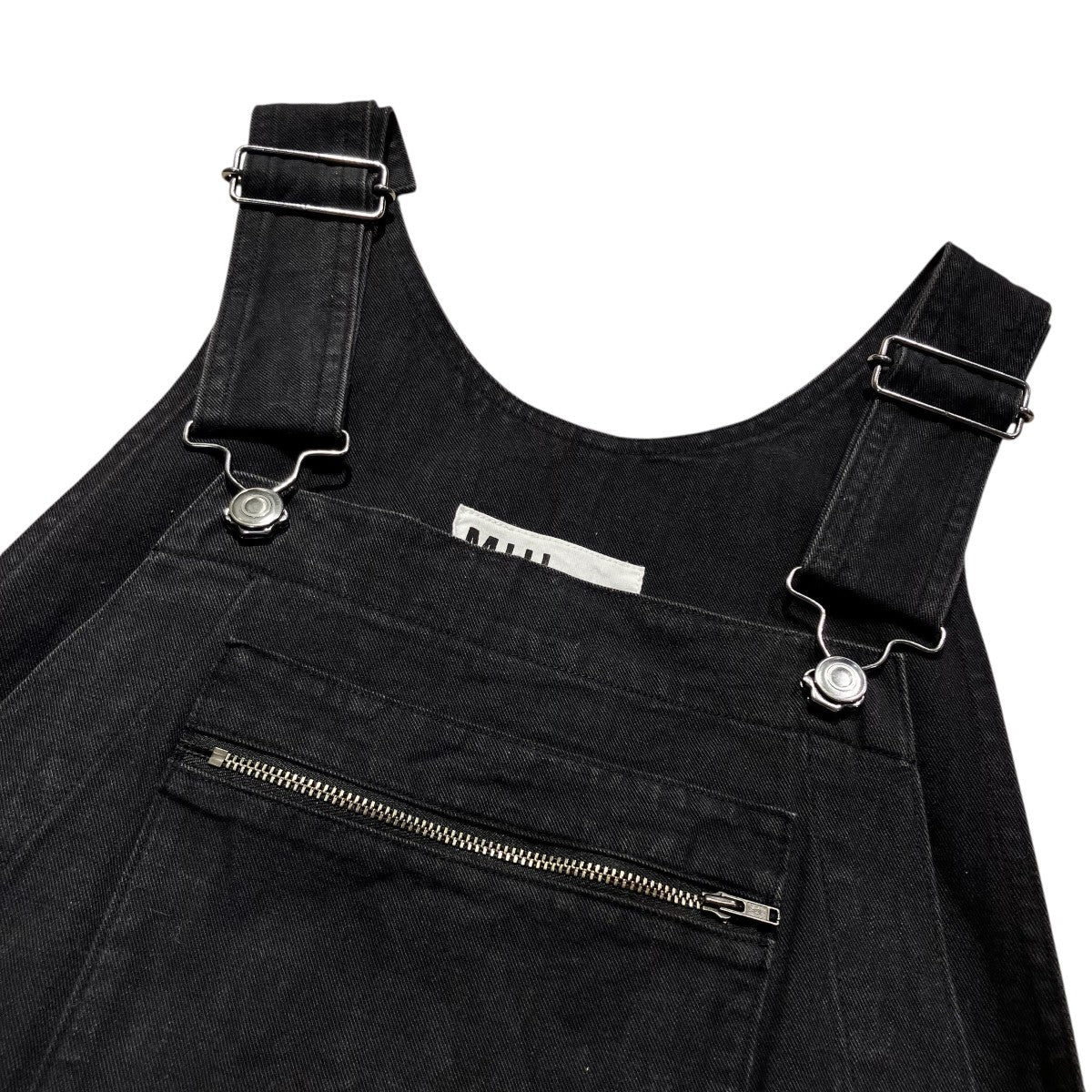 FADED COTTON TWILLデニムオーバーオール595-2240500
