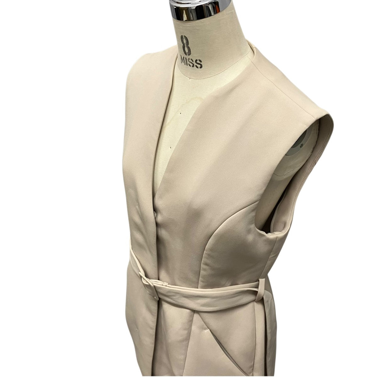 THE PERMANENT EYE V neck gilet one pieceベルテットロングジレワンピース273254002 古着・中古-4枚目のアイテム画像