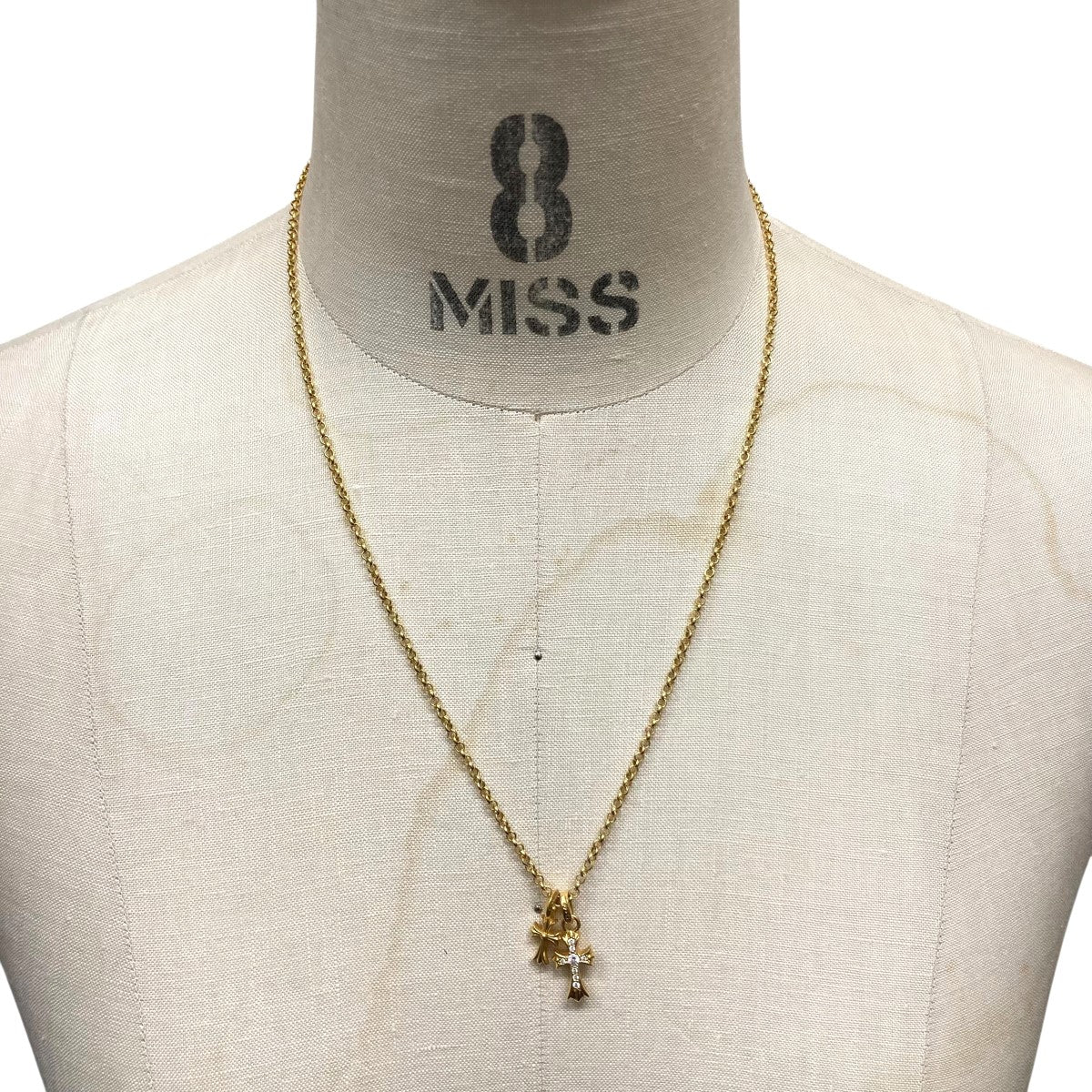 CHROME HEARTS(クロムハーツ) ロールチェーンパヴェダイヤモンドCH