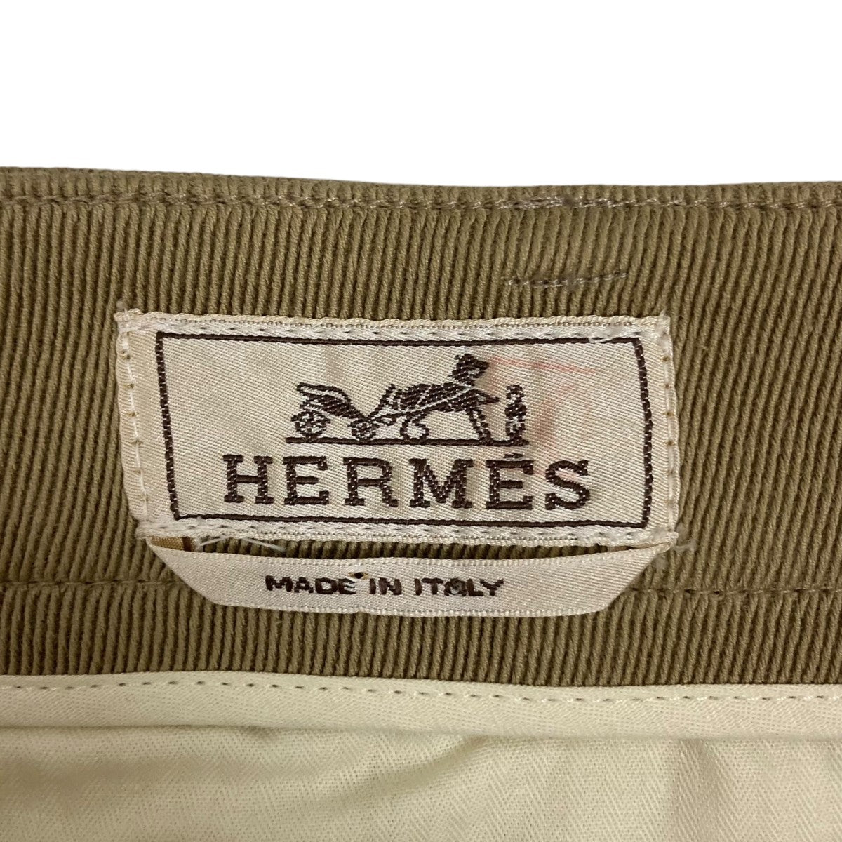 HERMES(エルメス) ウエストデザインパンツPROTO600 PROTO600 ベージュ