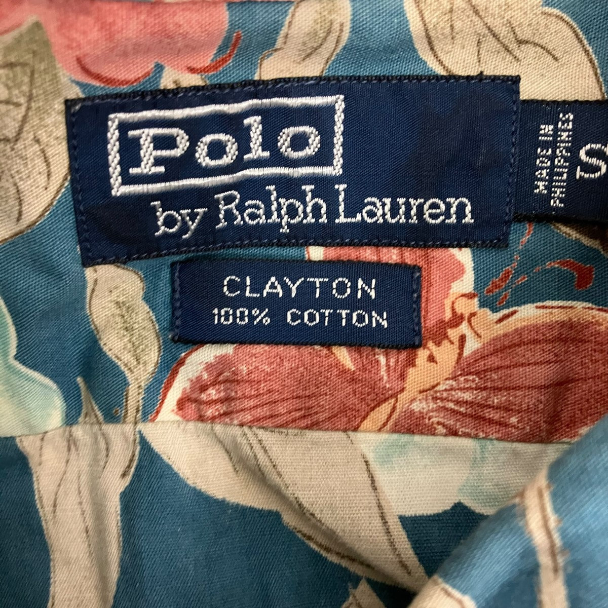 POLO RALPH LAUREN 90s総柄アロハシャツ 古着・中古-7枚目のアイテム画像