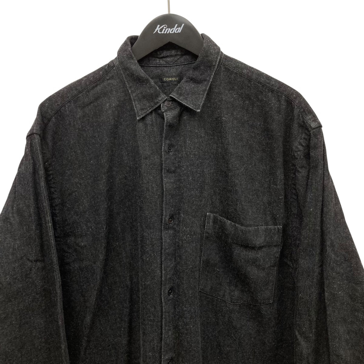 COMOLI(コモリ) デニムシャツA03-02002 A03-02002 ブラック サイズ 3