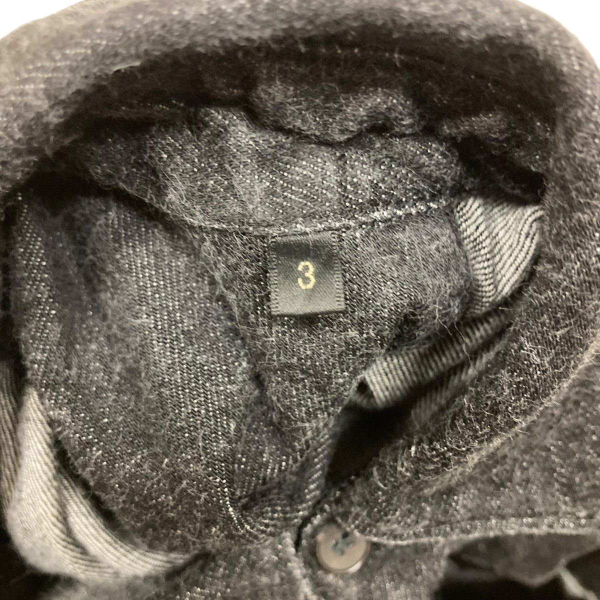 COMOLI(コモリ) デニムシャツA03-02002 A03-02002 ブラック サイズ 3