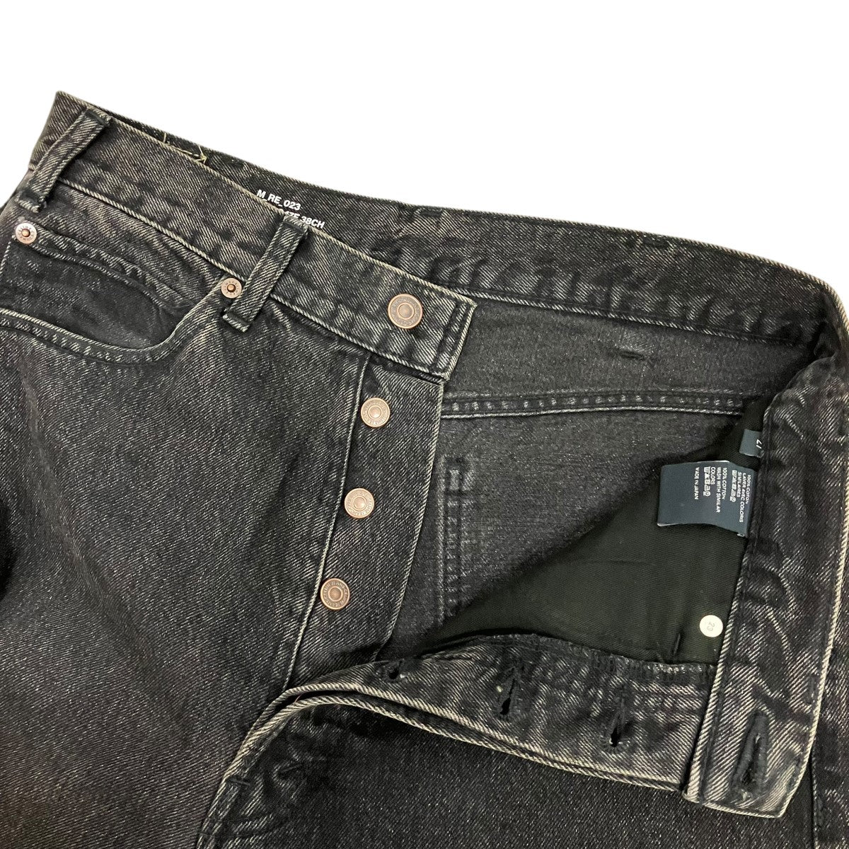 CELINE 23SSWesley Jeans in Charcoal Wash DenimチャコールウォッシュウェスリーデニムパンツN939 947F 38CH 古着・中古-3枚目のアイテム画像