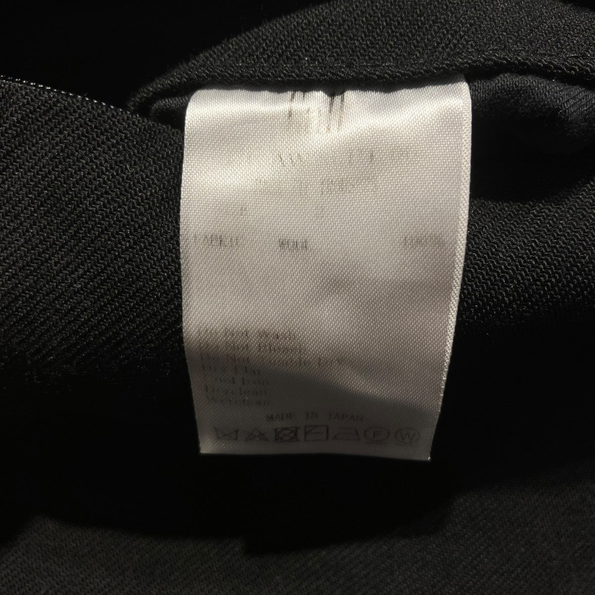 Back zip trousersウールパンツCL-AW23-PT-00