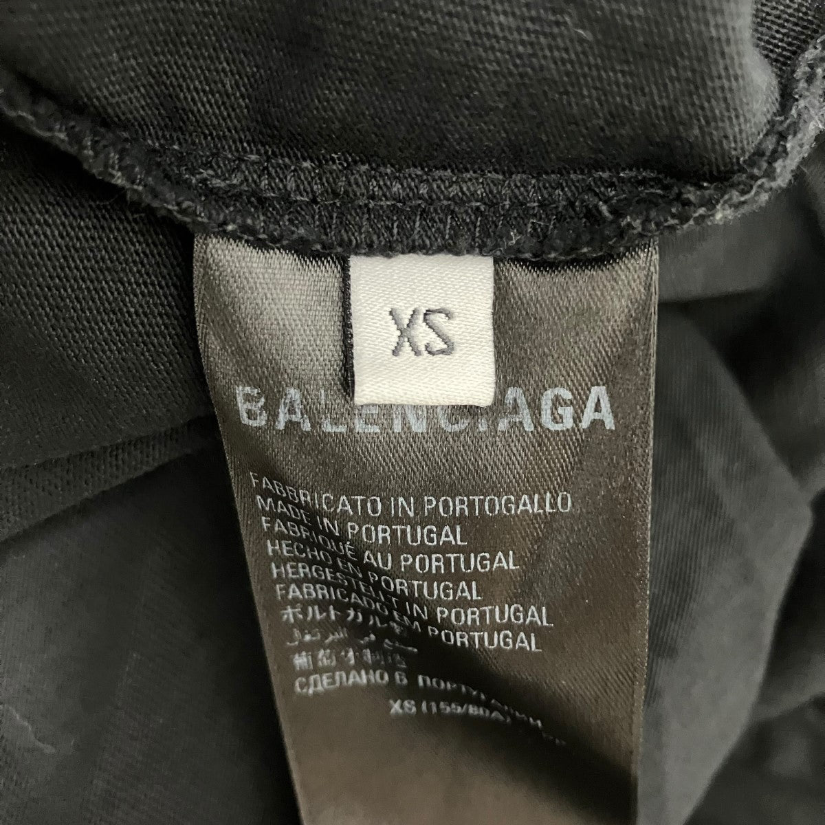 BALENCIAGA デストロイ加工ロゴTシャツ651795 TKVB8 古着・中古-6枚目のアイテム画像