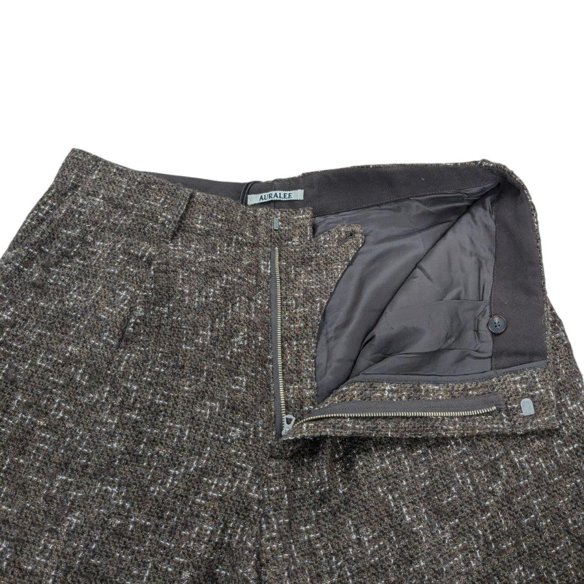 AURALEE(オーラリー) HOMESPUN TWEED SLACKSホームスパンツイード