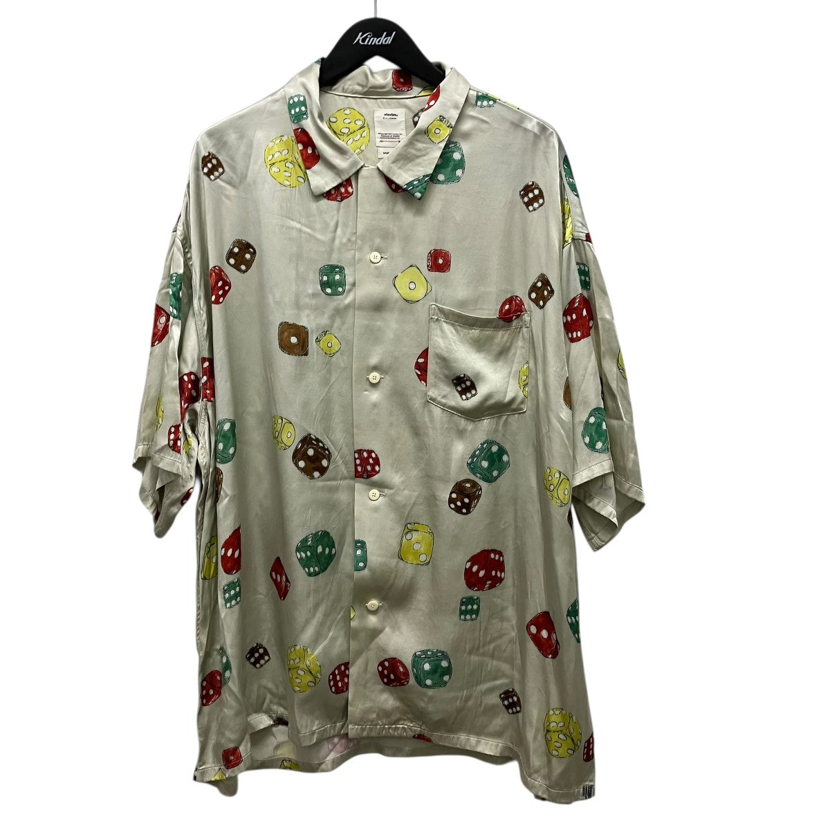 VISVIM WALLIS SHIRT S S DICEダイス柄半袖シャツ0121105011013 古着・中古-1枚目のアイテム画像