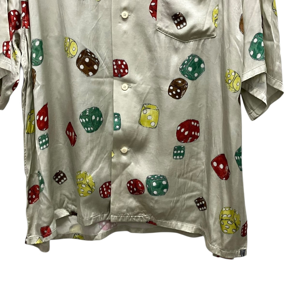 VISVIM WALLIS SHIRT S S DICEダイス柄半袖シャツ0121105011013 古着・中古-4枚目のアイテム画像