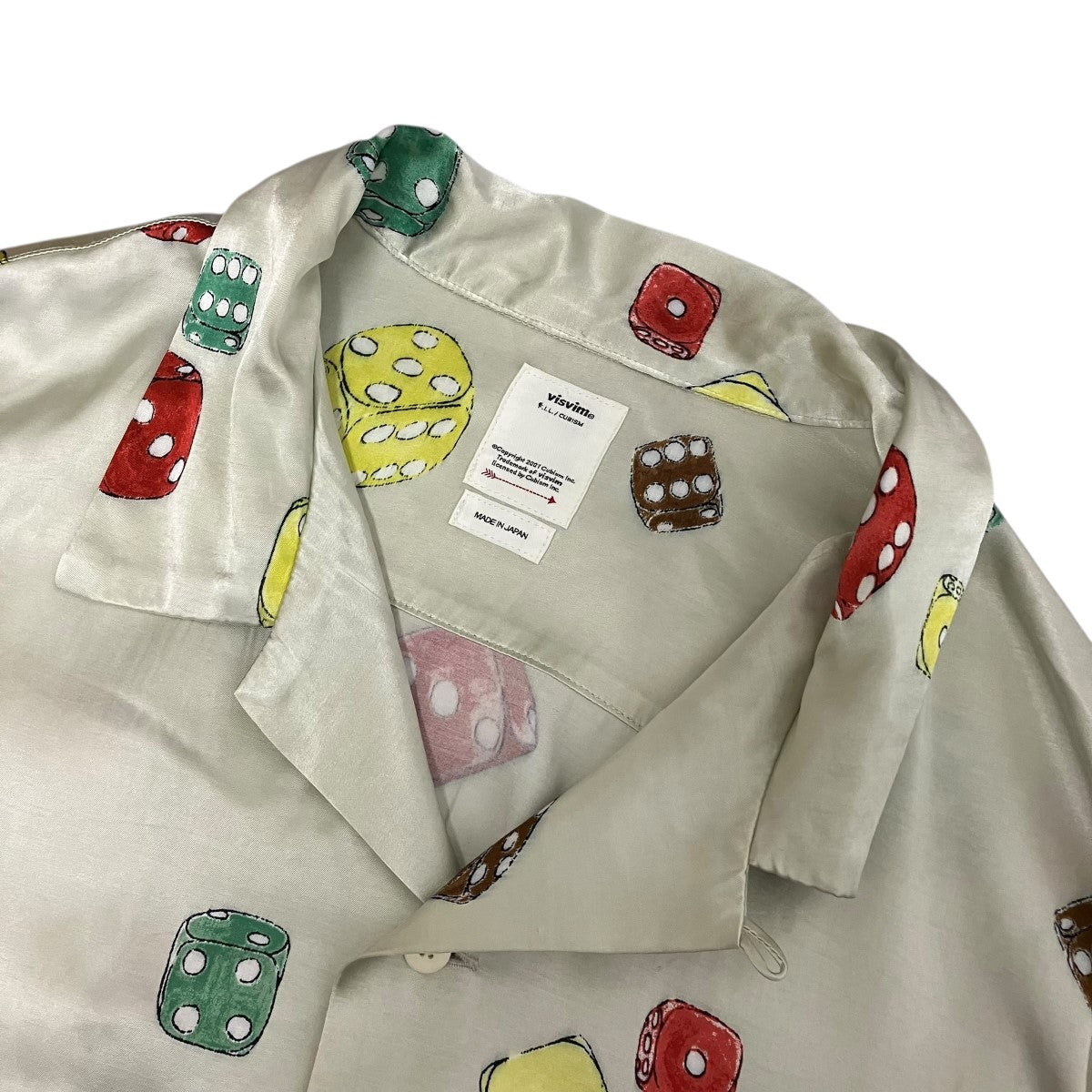 VISVIM WALLIS SHIRT S S DICEダイス柄半袖シャツ0121105011013 古着・中古-5枚目のアイテム画像