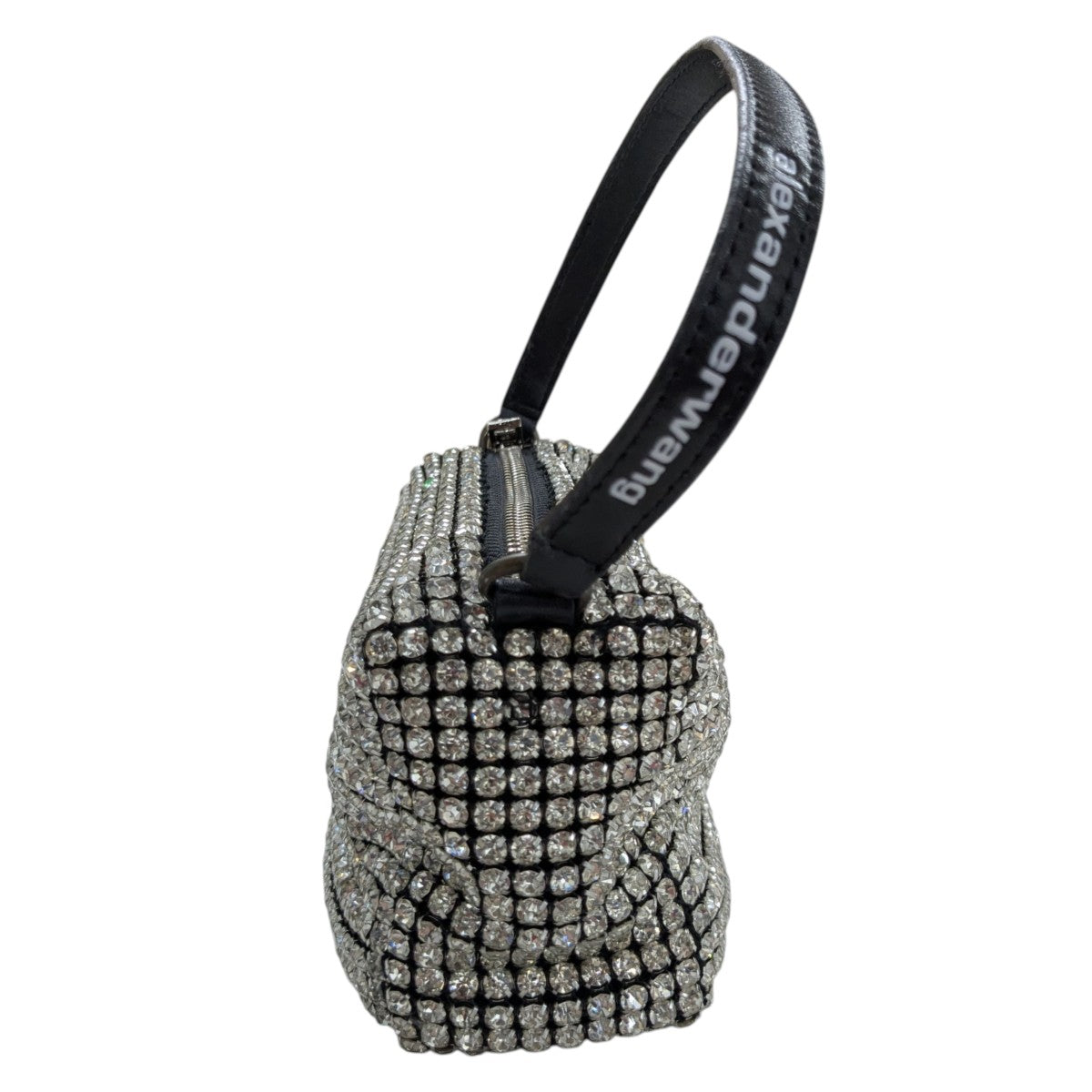 【美品】Alexander Wang Wangloc ラインストーン ク バッグ ALEXANDER WANG(アレキサンダーワン) ラインストーンハンドバッグ