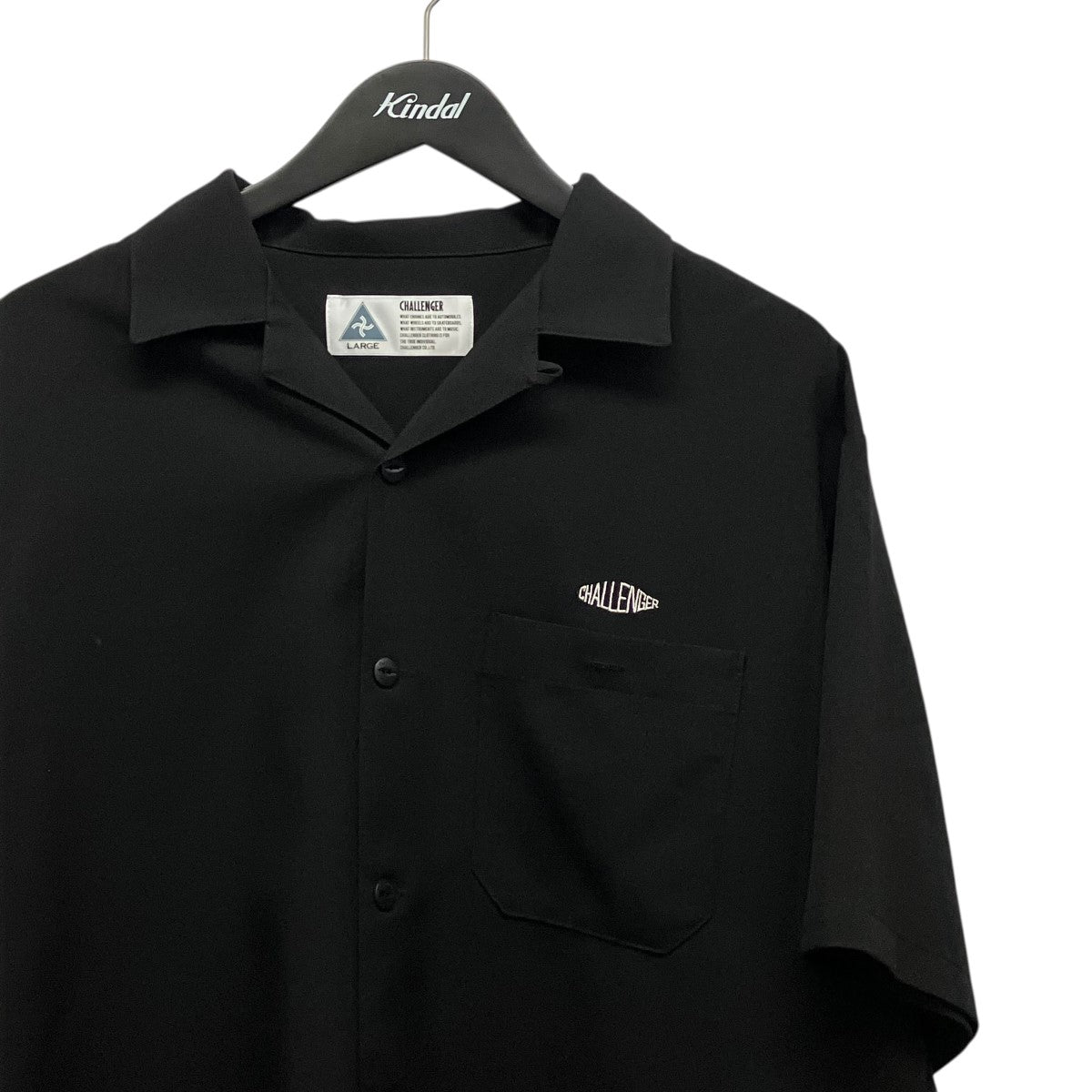 CHALLENGER S S PANAMA SHIRT胸ロゴ半袖シャツCLG-SH 025-008 古着・中古-3枚目のアイテム画像